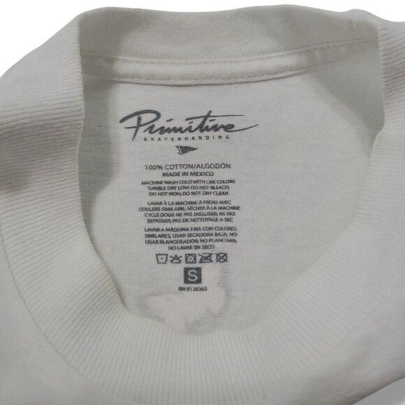 Primitive Skateboarding Shirt Size Small Long Sleeve T-Shirt Butterflies Graphic - Picture 8 of 8